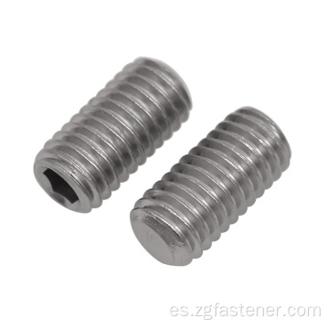 Acero inoxidable DIN913 DIN914 DIN915 DIN916 Tornillo de arbustero de la cabeza del zócalo hexagonal Tornillo con punto de cono